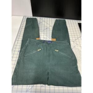 Lauren RALPH LAUREN‎ Jodhpurs Equestrian Women’s Riding Pants Green w/suede Sz 6
